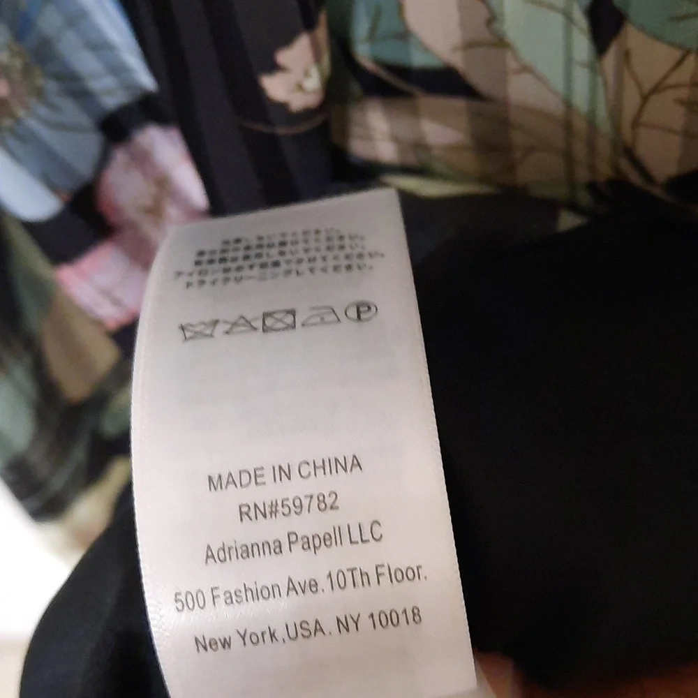 Adrianna Papell Floral Maxi Dress - Black and Blue - Picture 13 of 16